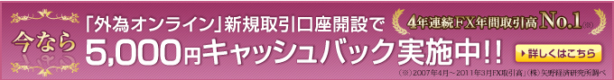 2�N�A���N�Ԏ����No.1 ���Ȃ�u�O�׃I�����C���v�V�K��������J�݂�5,000�~�L���b�V���o�b�N���{���I�I�@�ڂ����͂�����