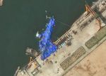 横転事故の北朝鮮駆逐艦、修理に着手　国営メディア報道