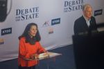 資料写真：アラスカ州上院議員候補者による討論会